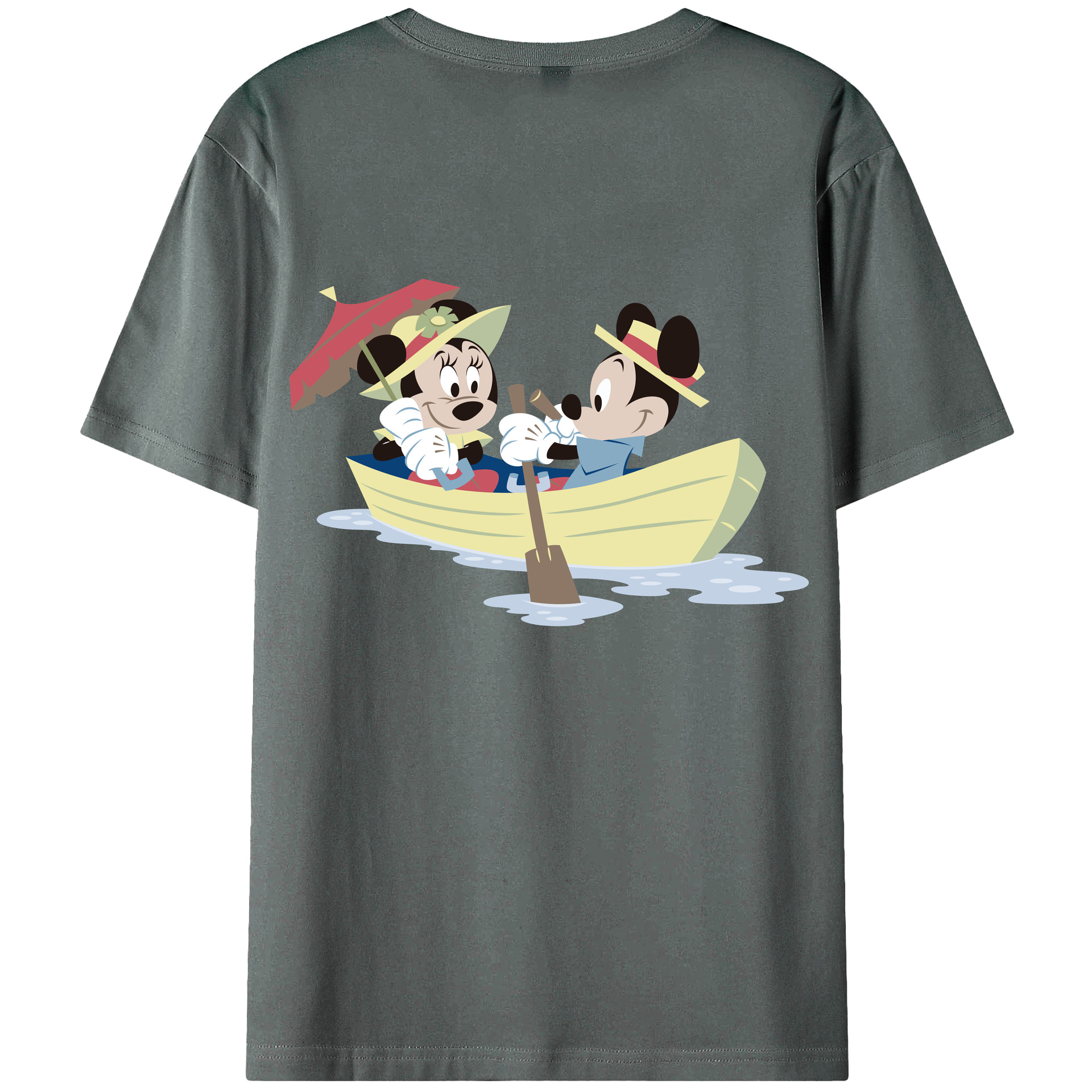 （画像用） ミッキーマウス Mickey Mouse 綿100％半袖Tシャツ（背面プリント）